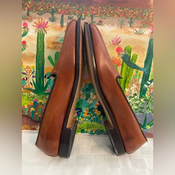 Allen Edmonds Women’s Brown Leather Loafers,Slip On,Size 9 1/2 4A (AAAA) Narrow - Picture 4 of 16